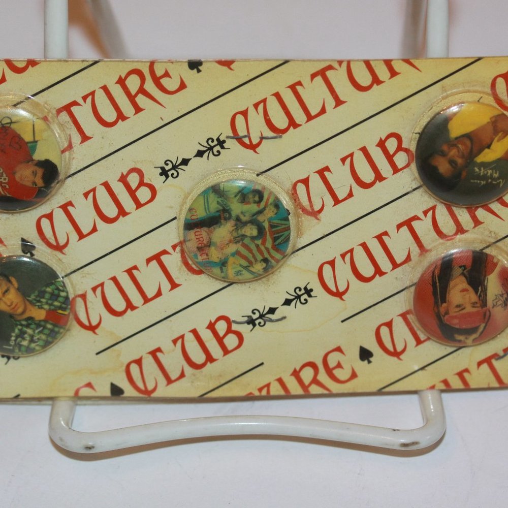 Culture Club Pinback Button Badge Pin Boy George Vintage Promo Concert Tour Rare